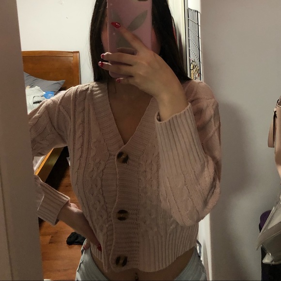 BRAND NEW MATCHING KNIT CARDIGAN AND TUBE TOP SET - Picture 6 of 6